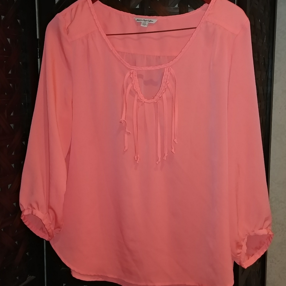 American Eagle top sherbert orange size large